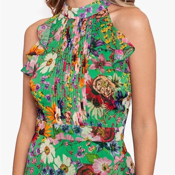 Betsy & Adam Green Halter Maxi Gown - Picture 3 of 4